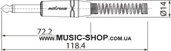Роз'єм - Roxtone RJ2PP-BN