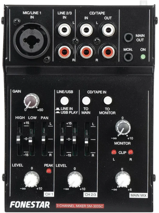 Професійний мікшерний пульт - Fonestar SM-303SC