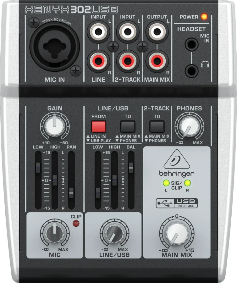 Микшерный пульт - Behringer XENYX302USB