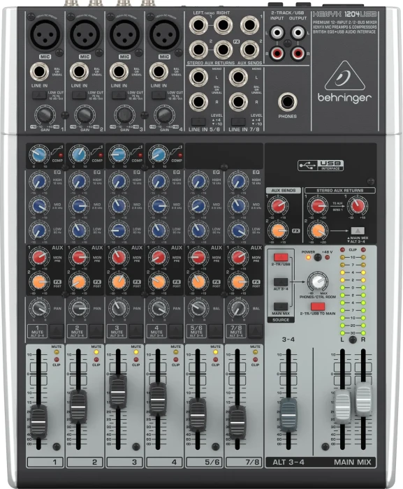 Мікшерний пульт - Behringer XENYX 1204USB