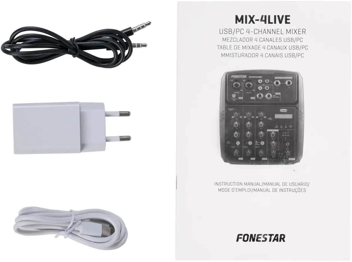 Професійний мікшерний пульт - Fonestar MIX-4LIVE