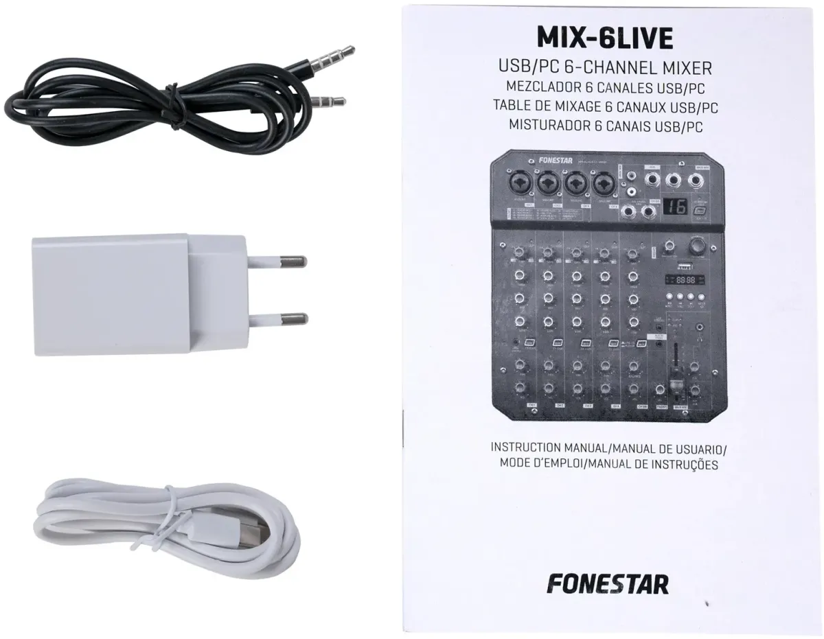 Професійний мікшерний пульт - Fonestar MIX-6LIVE