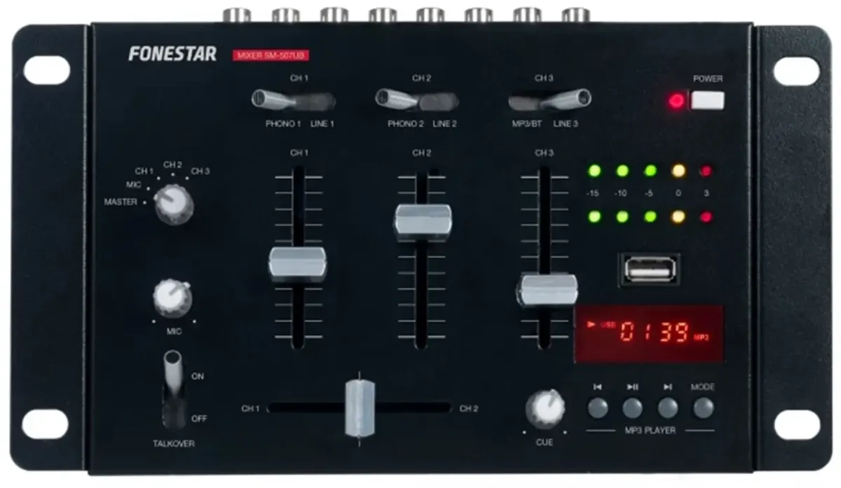 DJ Микшер - Fonestar SM-507UB USB/MP3