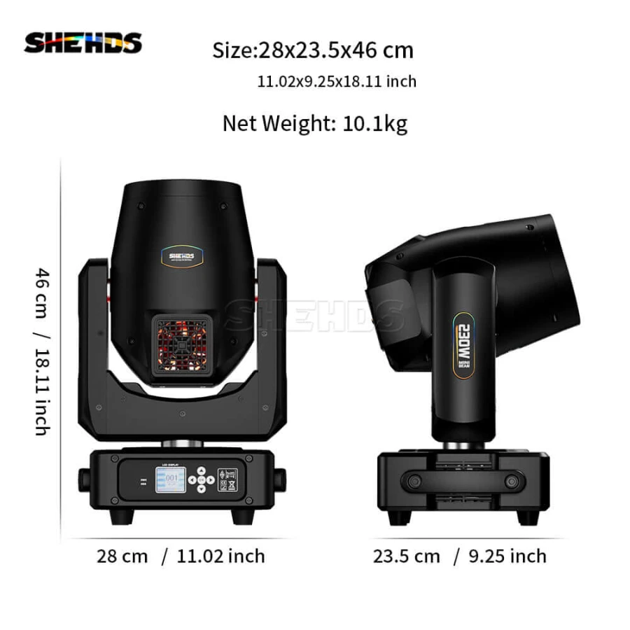 Лампова рухома голова - Shehds 230W 7R Beam