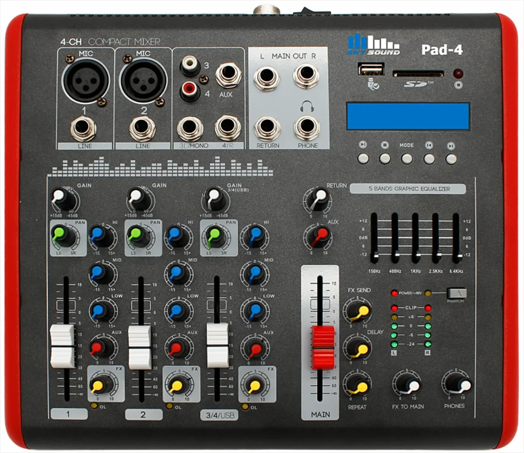 Мікшерний пульт - Sky Sound PAD-4