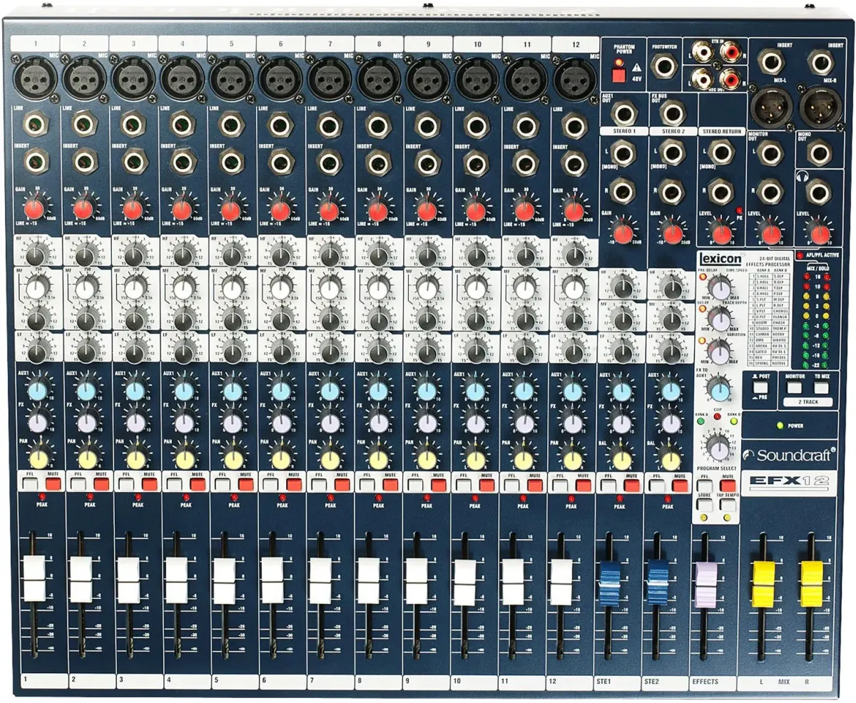 Аналоговий мікшерний пульт - Soundcraft EFX12