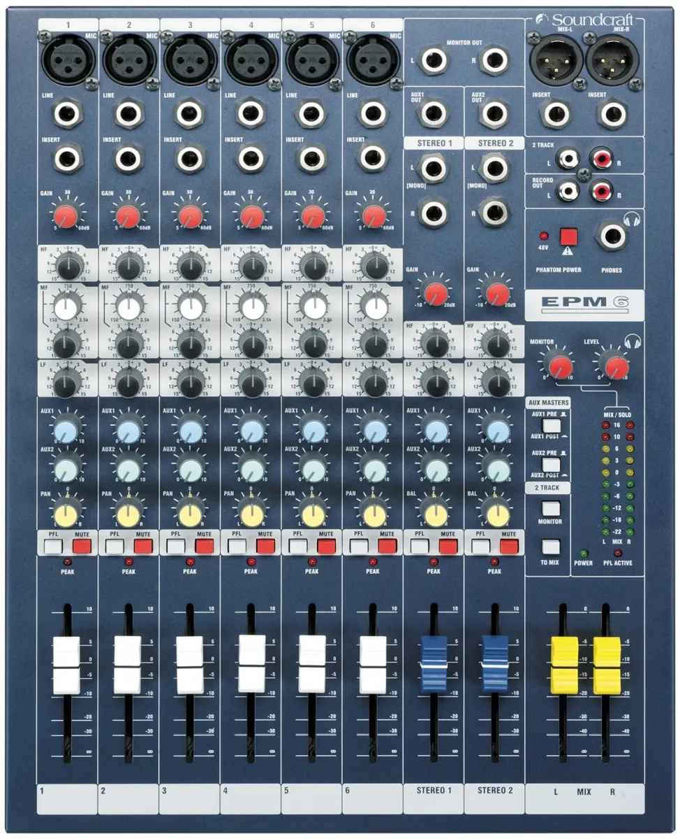 Аналоговий мікшерний пульт - Soundcraft EPM6