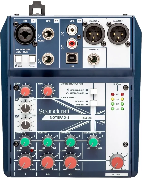 Аналоговый микшерный пульт - Soundcraft Notepad 5
