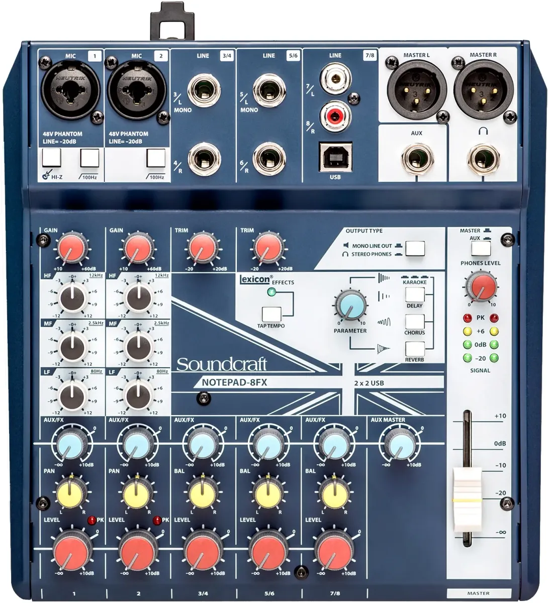 Аналоговый микшерный пульт - Soundcraft Notepad 8FX