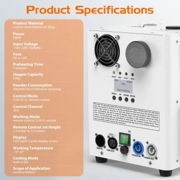 Генератор холодных искр (спаркуляр) - MONO Spark SM800W