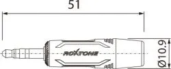 Разъем - Roxtone RMJ3P-BG