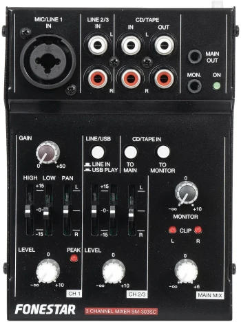 Професійний мікшерний пульт - Fonestar SM-303SC